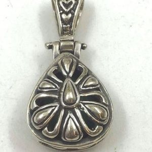 Reversible Mexico Sterling Malachite .75" Pendant 8.71g